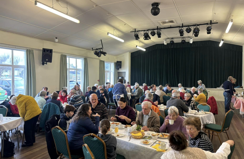 Group at breakfast