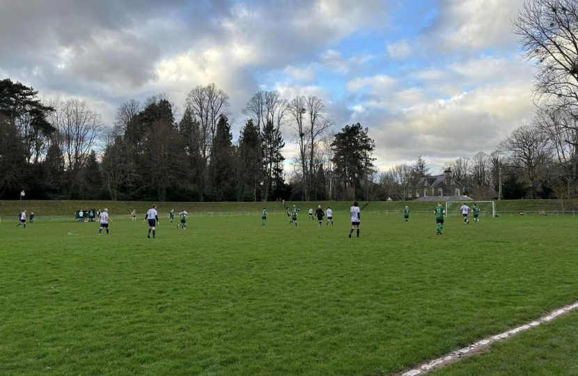 Field with Football Players