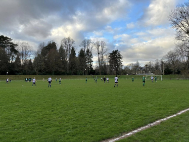 Field with Football Players